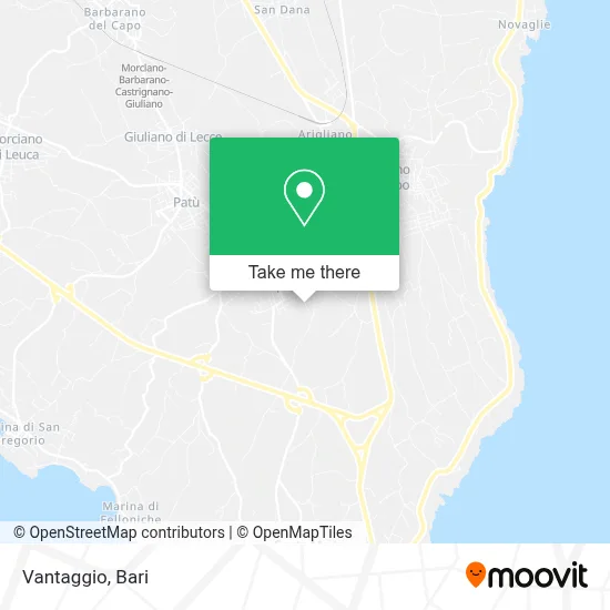 Vantaggio map