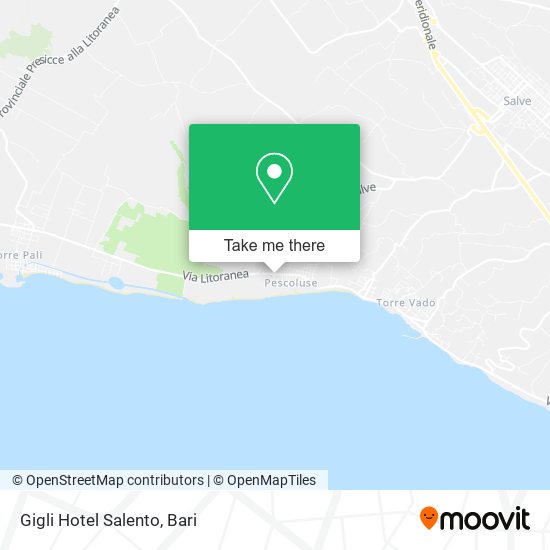 Gigli Hotel Salento map