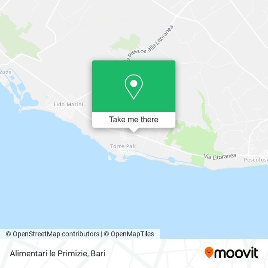 Alimentari le Primizie map