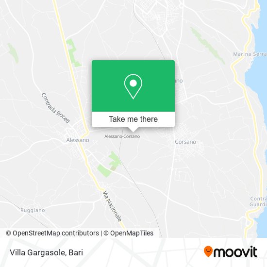 Villa Gargasole map