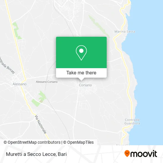 Dry Stone Walls Lecce map