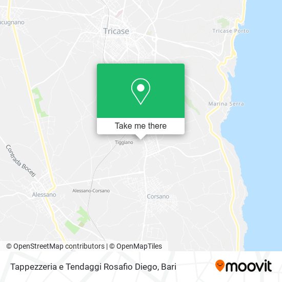 Tappezzeria e Tendaggi Rosafio Diego map