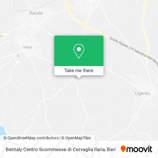 Betitaly Centro Scommesse di Corvaglia Ilaria map