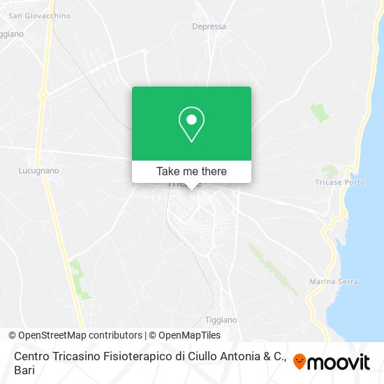 Centro Tricasino Fisioterapico di Ciullo Antonia & C. map