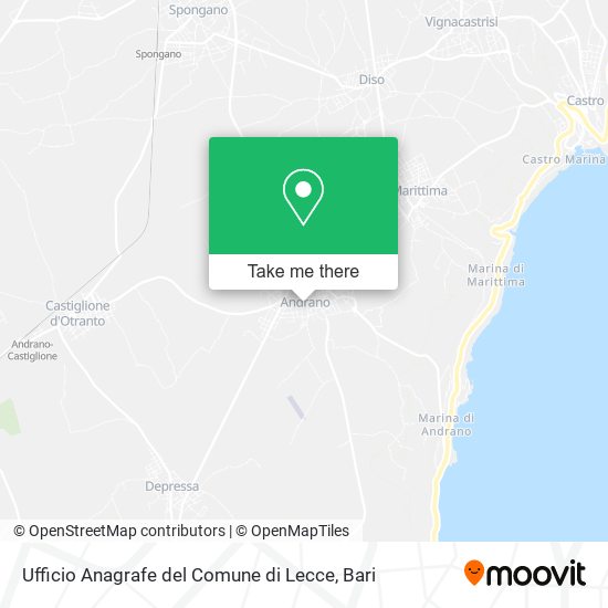 Ufficio Anagrafe del Comune di Lecce map