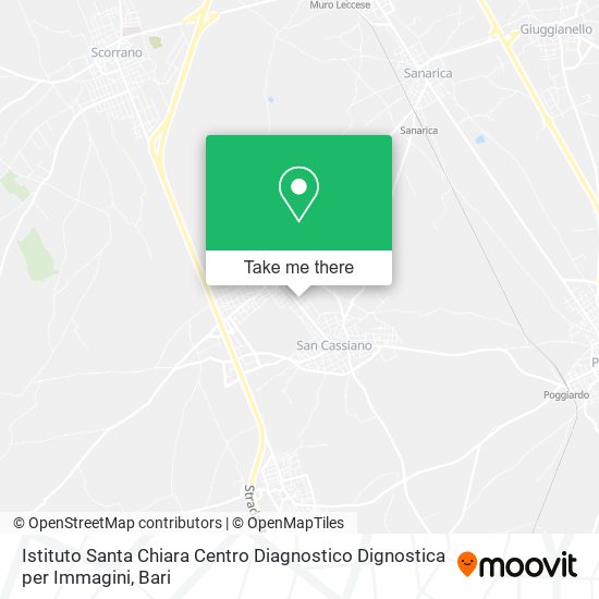 Istituto Santa Chiara Centro Diagnostico Dignostica per Immagini map