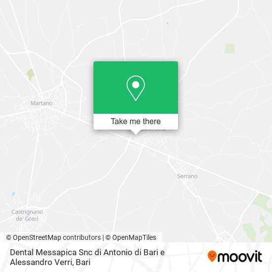 Dental Messapica Snc di Antonio di Bari e Alessandro Verri map