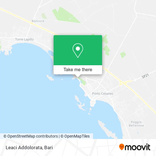 Leaci Addolorata map