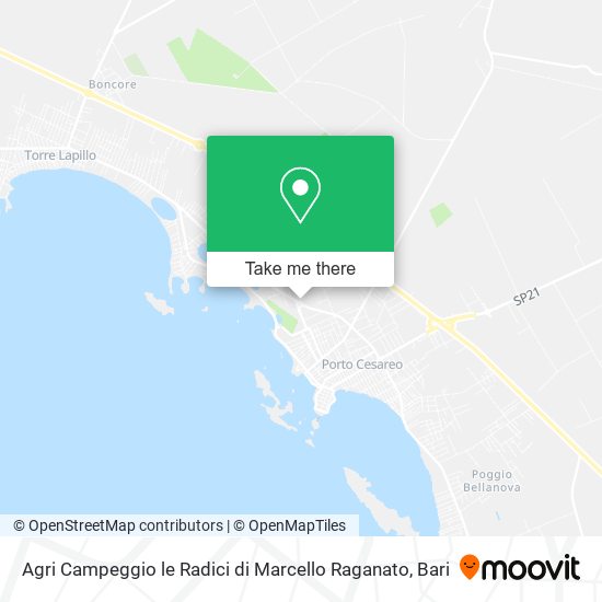 Agri Campeggio le Radici di Marcello Raganato map