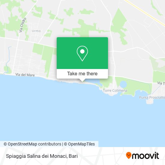 Spiaggia Salina dei Monaci map