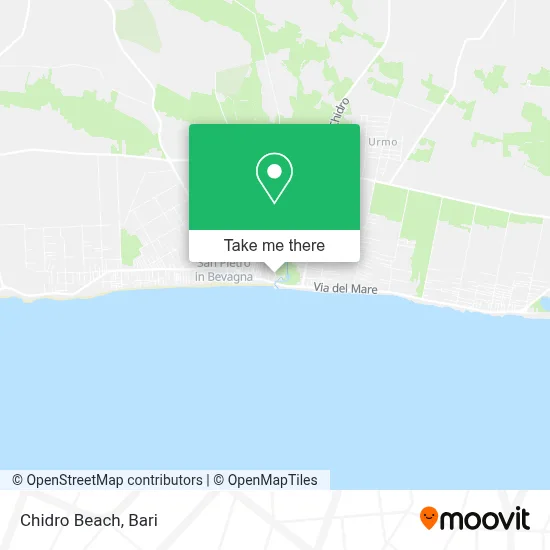 Chidro Beach map