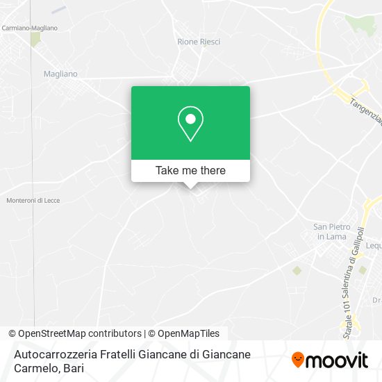 Autocarrozzeria Fratelli Giancane di Giancane Carmelo map