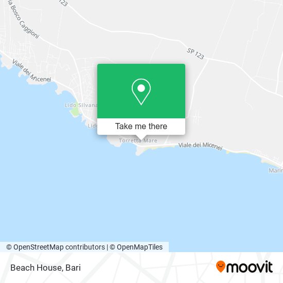 Beach House map