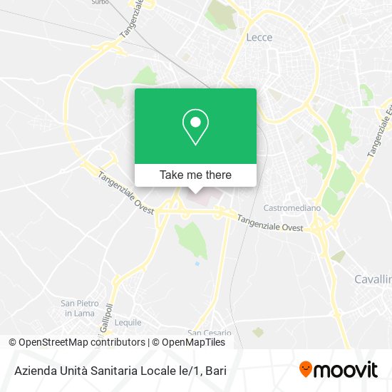 Azienda Unità Sanitaria Locale le / 1 map
