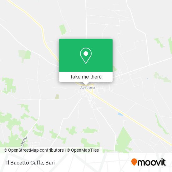 Il Bacetto Caffe map