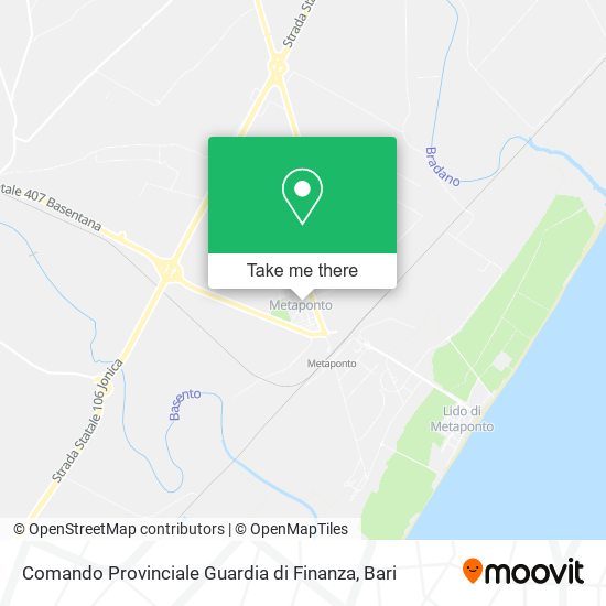 Comando Provinciale Guardia di Finanza map
