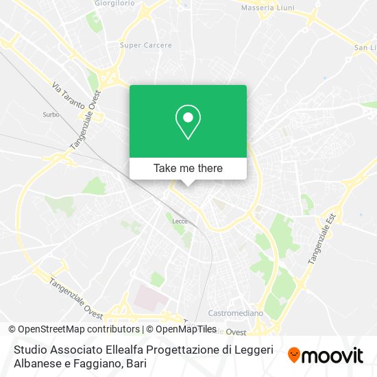 Studio Associato Ellealfa Progettazione di Leggeri Albanese e Faggiano map