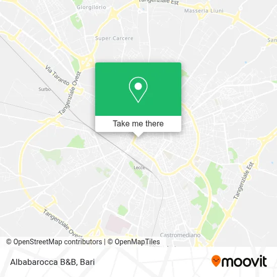 Albabarocca B&B map
