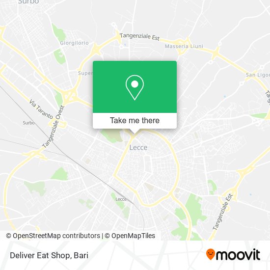 Deliver Eat Shop map