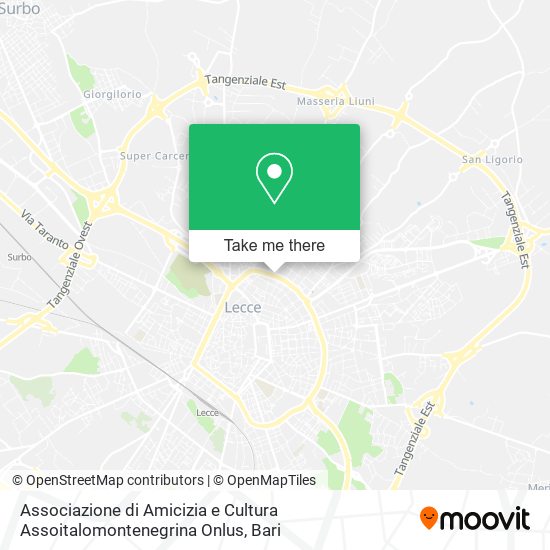 Associazione di Amicizia e Cultura Assoitalomontenegrina Onlus map
