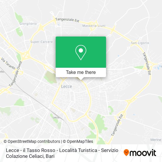 Lecce - il Tasso Rosso - Località Turistica - Servizio Colazione Celiaci map