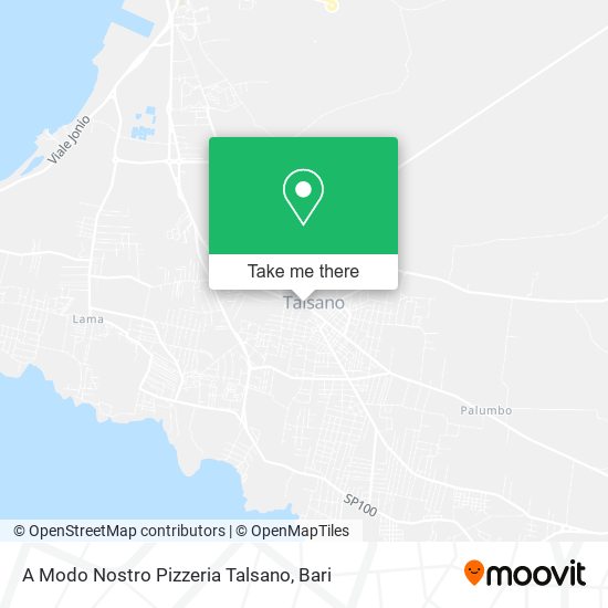 A Modo Nostro Pizzeria Talsano map