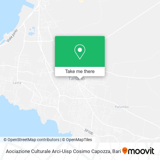 Aociazione Culturale Arci-Uisp Cosimo Capozza map