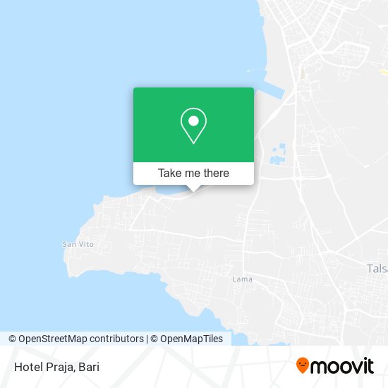 Hotel Praja map