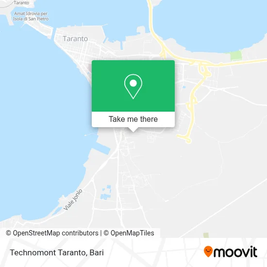Technomont Taranto map