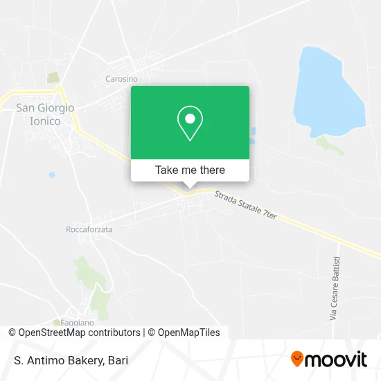 S. Antimo Bakery map