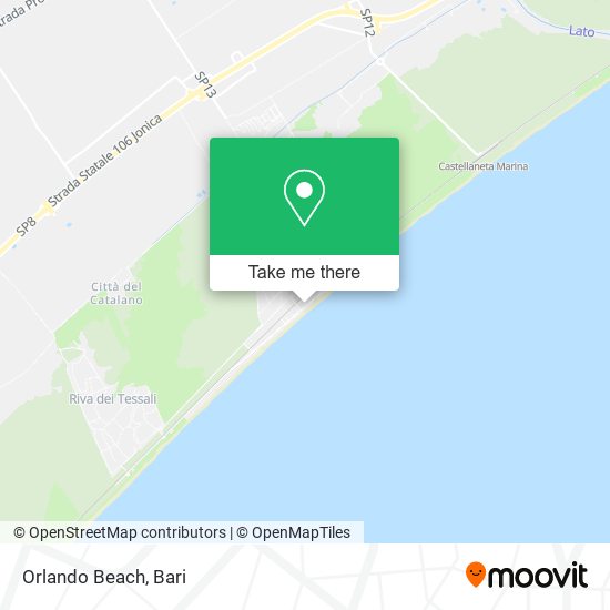 Orlando Beach map