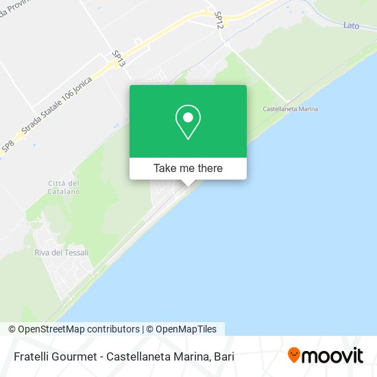 Fratelli Gourmet - Castellaneta Marina map