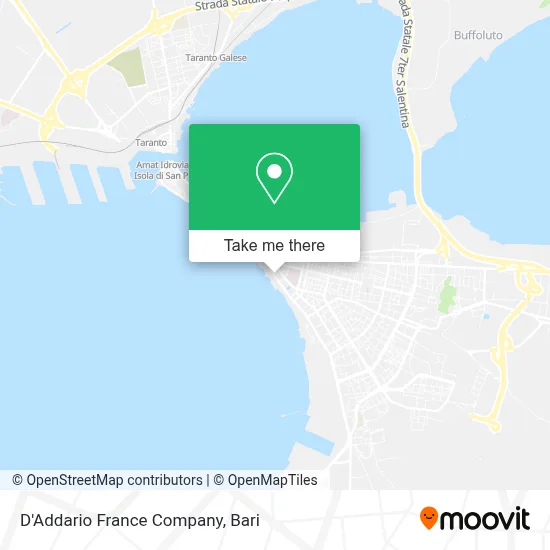 D'Addario France Company map