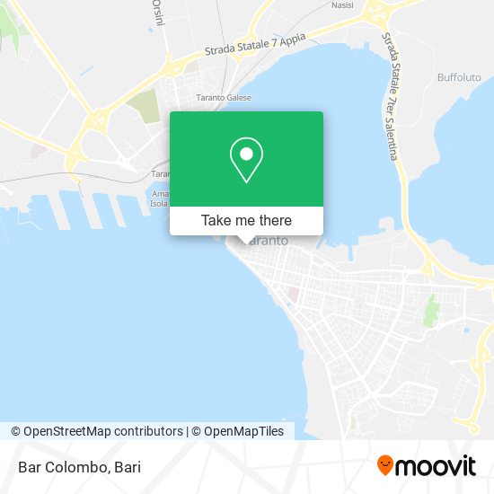 Bar Colombo map