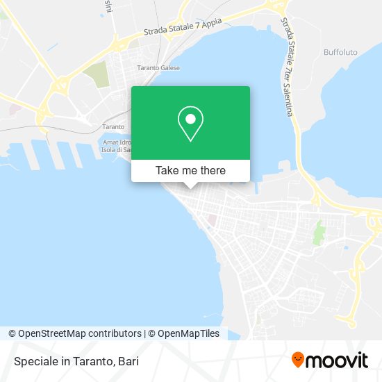 Speciale in Taranto map