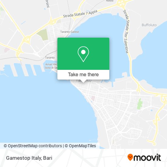 Gamestop Italy map