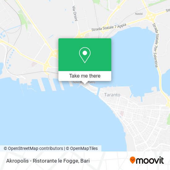 Akropolis - Ristorante le Fogge map