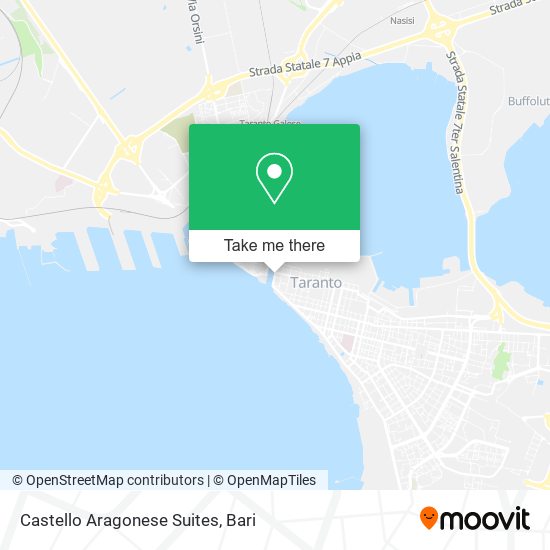 Castello Aragonese Suites map
