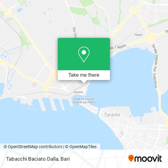 Tabacchi Baciato Dalla map