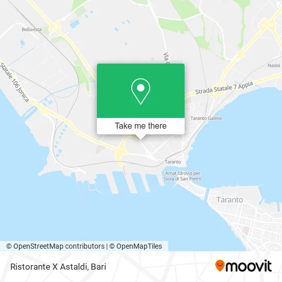 X Astaldi Restaurant map