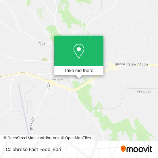 Calabrese Fast Food map