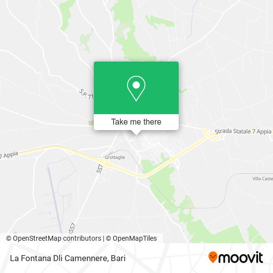 La Fontana Dli Camennere map