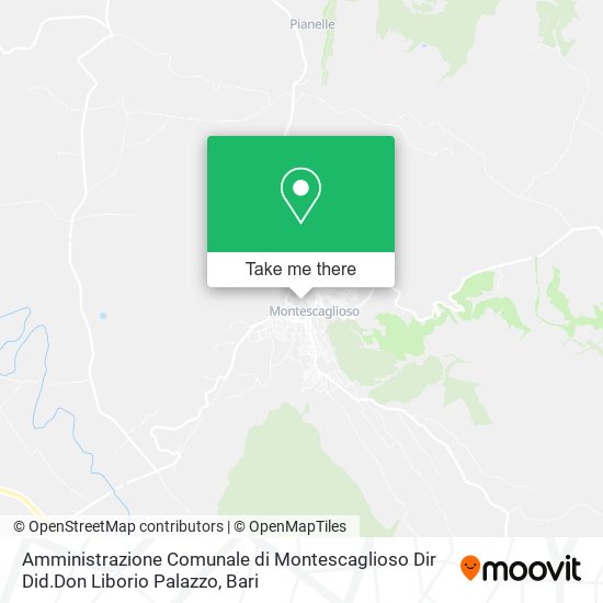 Amministrazione Comunale di Montescaglioso Dir Did.Don Liborio Palazzo map
