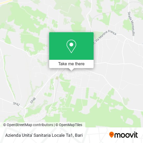 Azienda Unita' Sanitaria Locale Ta1 map