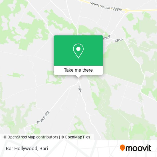 Bar Hollywood map