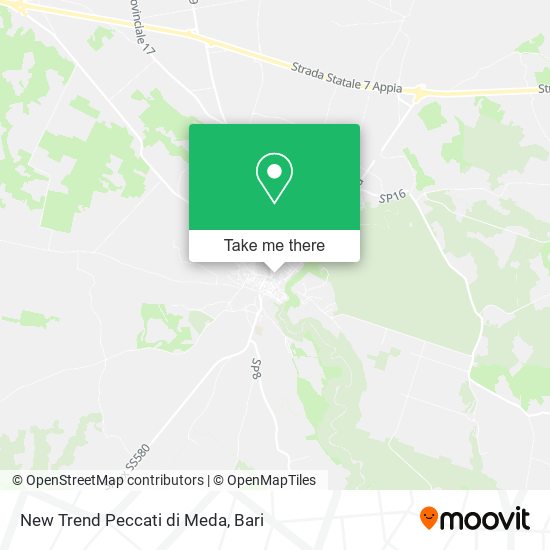 New Trend Peccati di Meda map