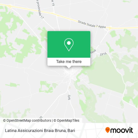 Latina Assicurazioni Braia Bruna map