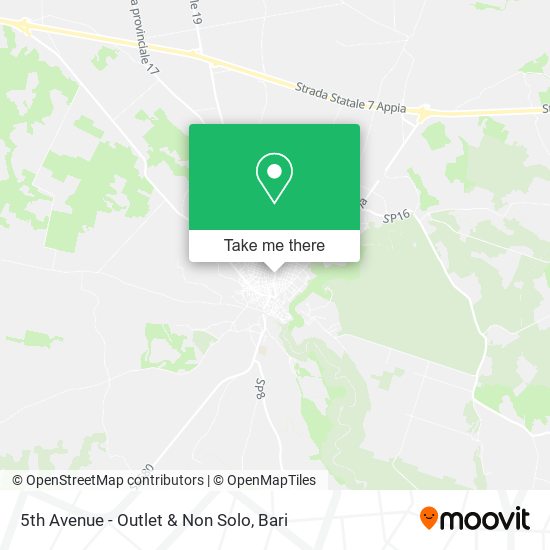 5th Avenue - Outlet & Non Solo map