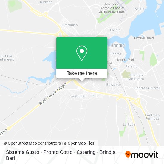 Sistema Gusto - Pronto Cotto - Catering - Brindisi map