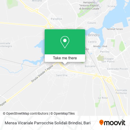 Mensa Vicariale Parrocchie Solidali Brindisi map